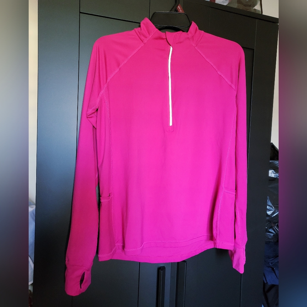 Xersion Pink Quarter-Zip Pullover